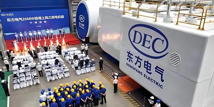 first 26-megawatt offshore wind power turbine DEC