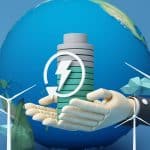 renewable energy blue background wind, solar, global